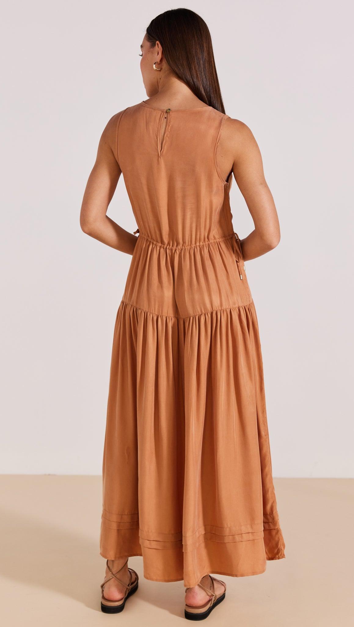 GAIA CUPRO MIDI DRESS