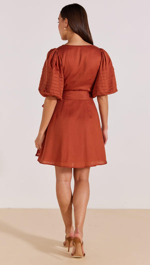 LUCIA WRAP MINI DRESS