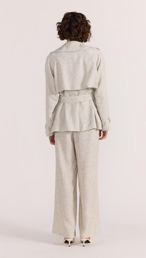 LUCIELLE CROP TRENCH COAT-JACKETS-Staple the Label
