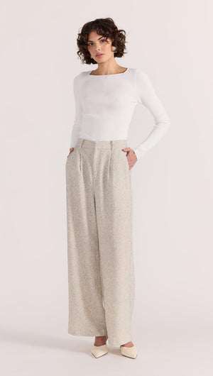 LUCIELLE WIDE LEG PANTS-PANTS-Staple the Label