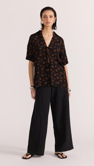 LUELLA TIE FRONT SHIRT