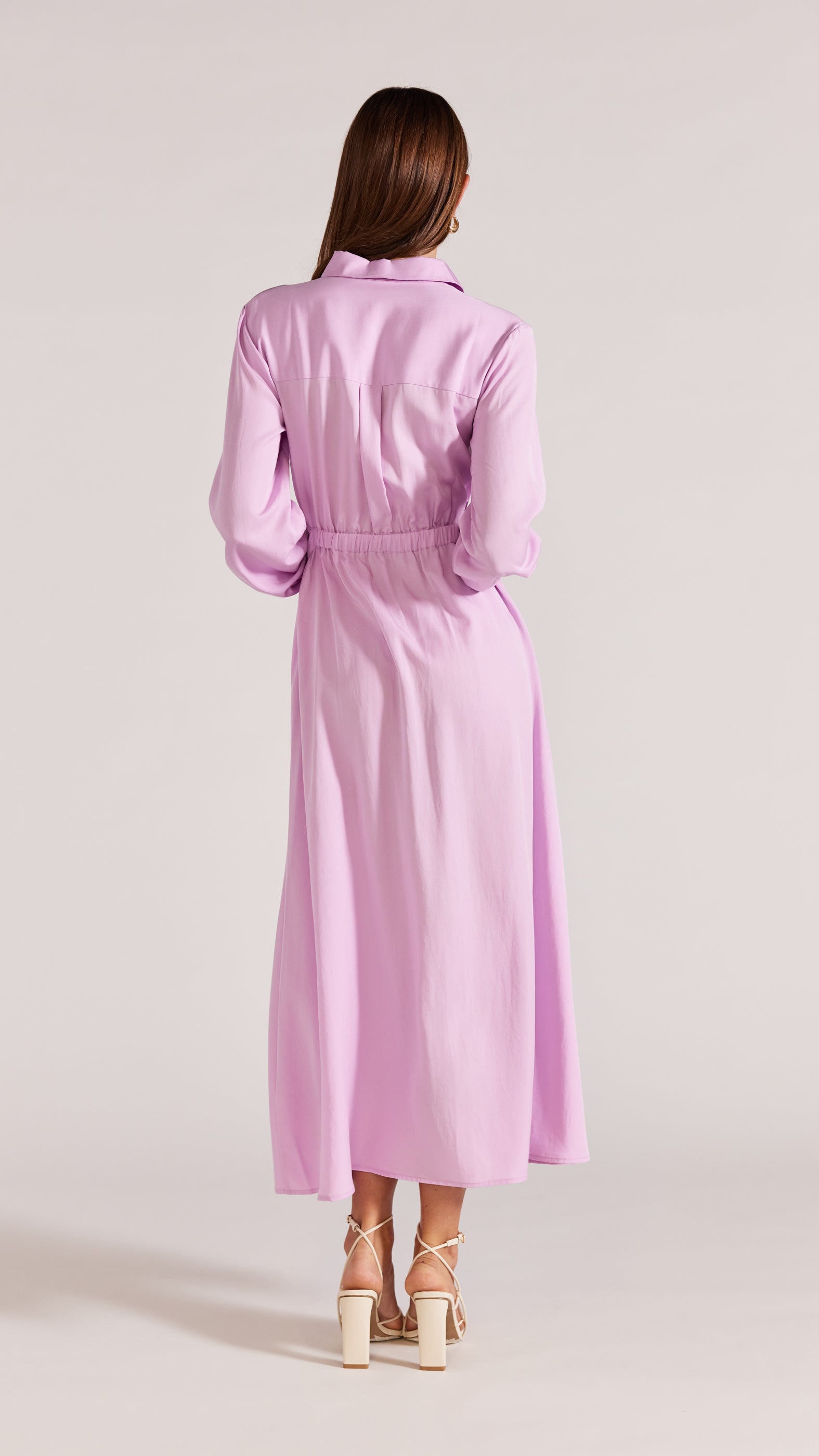 MAIA CUT-OUT SHIRT DRESS LILAC