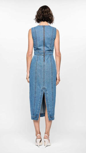 MAVERICK DENIM DRESS-DRESSES - CASUAL-Staple the Label