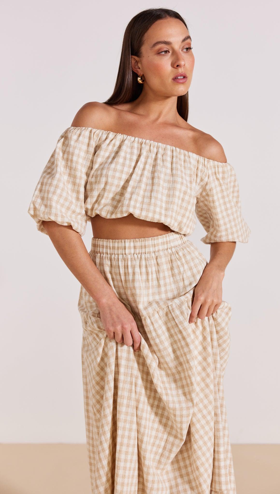 OLIVIA OFF SHOULDER TOP