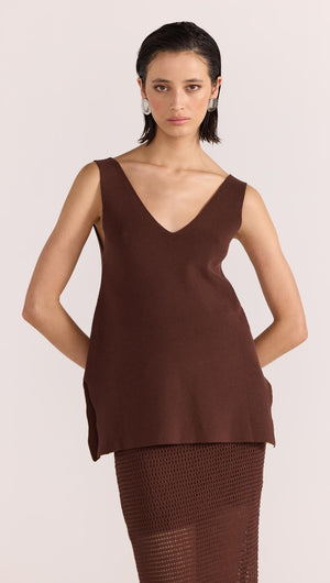 PORTICO V-NECK TUNIC KNIT