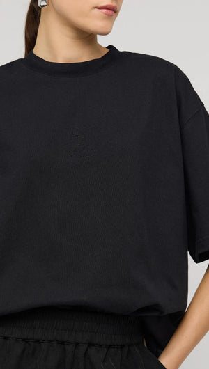 STAPLE EMBROIDERED LOGO TEE-TOPS - CASUAL-Staple the Label