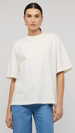 STAPLE EMBROIDERED LOGO TEE-TOPS - CASUAL-Staple the Label