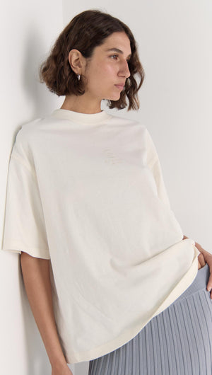 STAPLE EMBROIDERED LOGO TEE-TOPS - CASUAL-Staple the Label