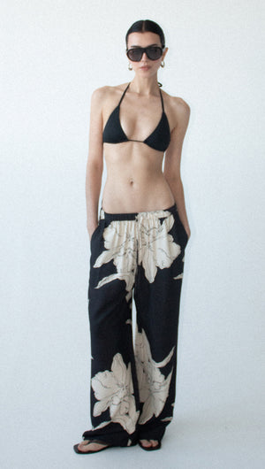 Sketched Floral Drawstring Pant