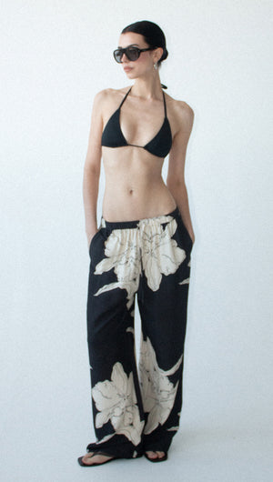 Sketched Floral Drawstring Pant