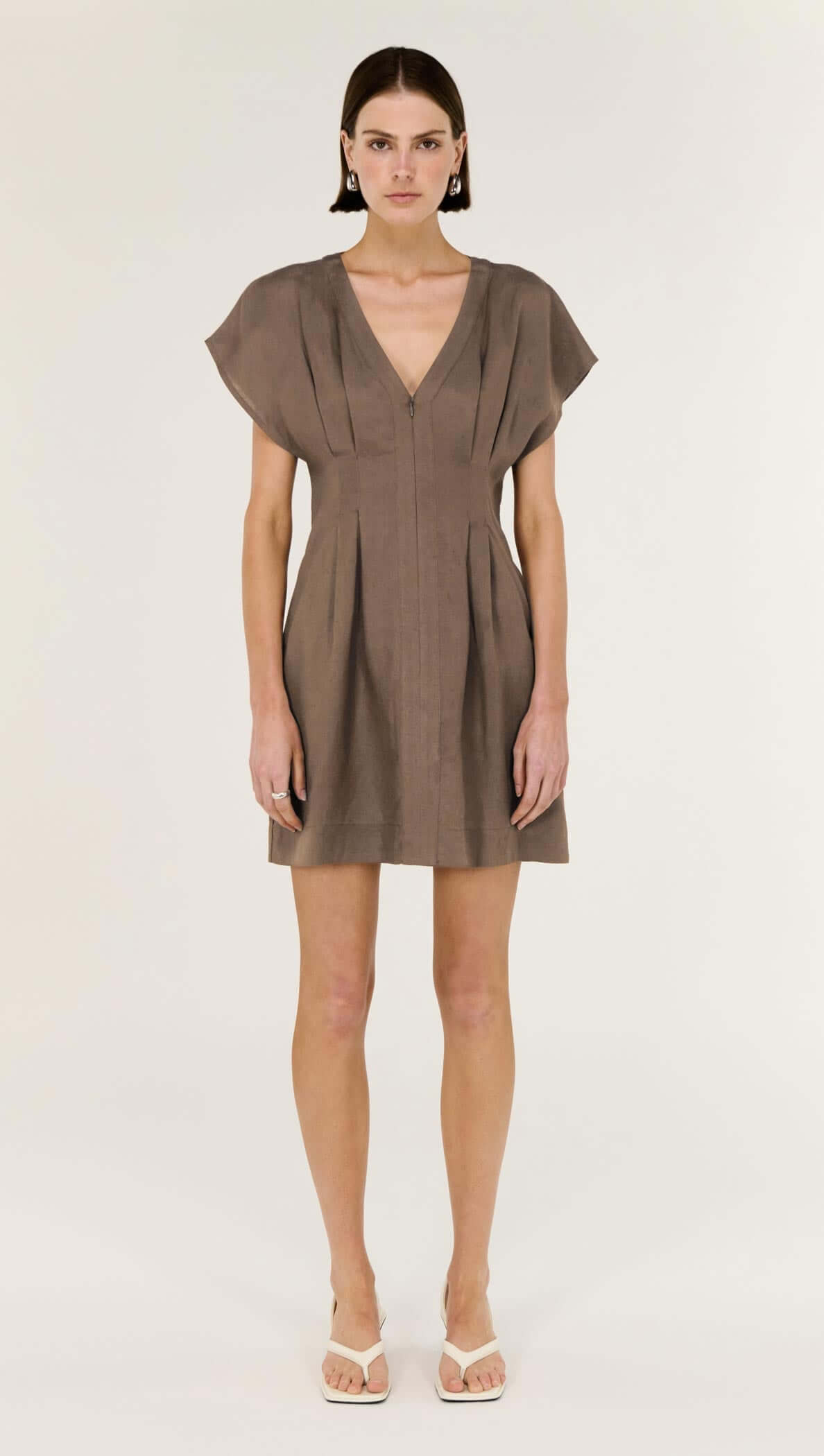 UT2601457 Evian DEEP Mini DRESS, Latte / XL