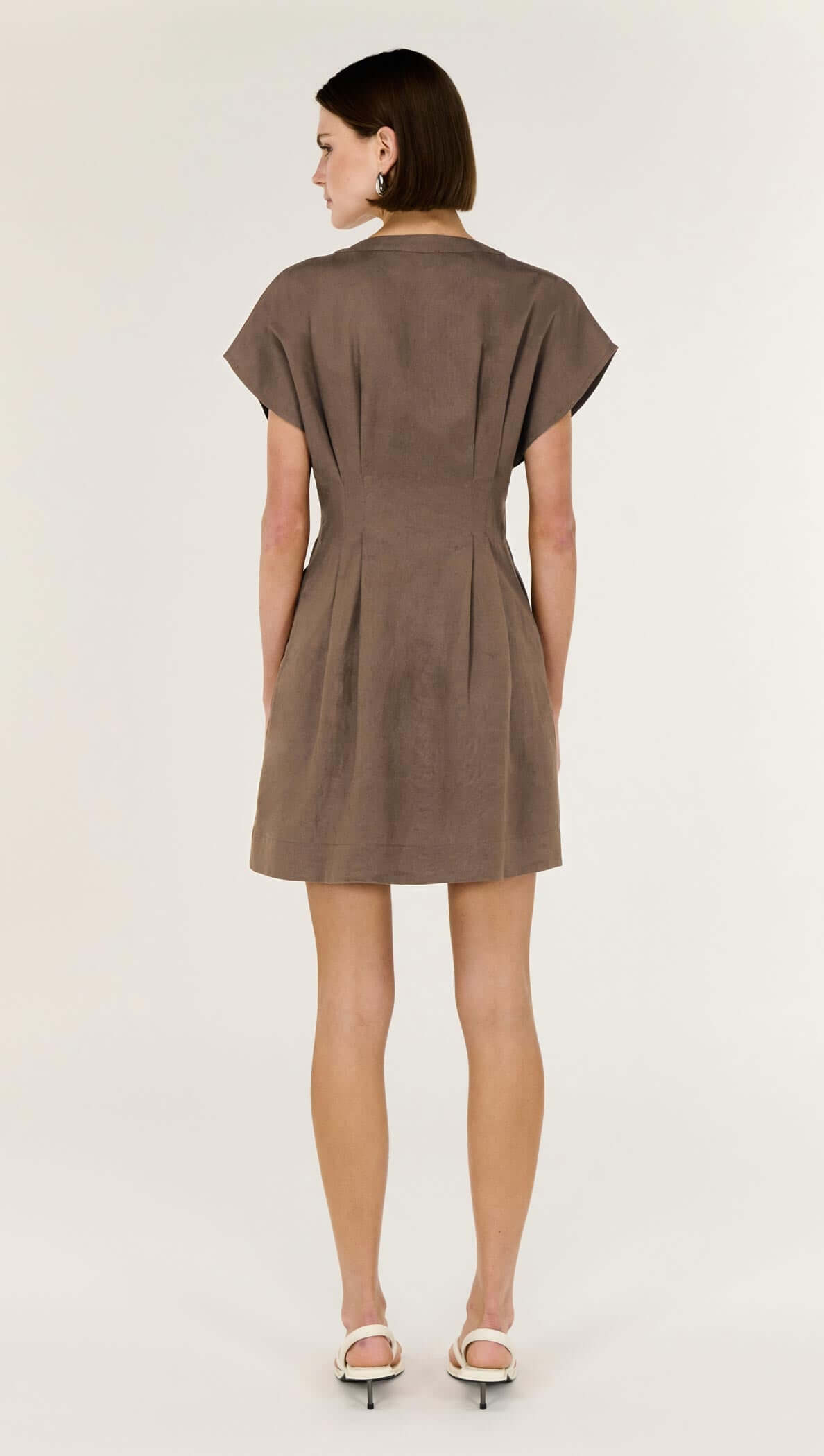 princess polly baby blue dress Stella Linen Mini Dress