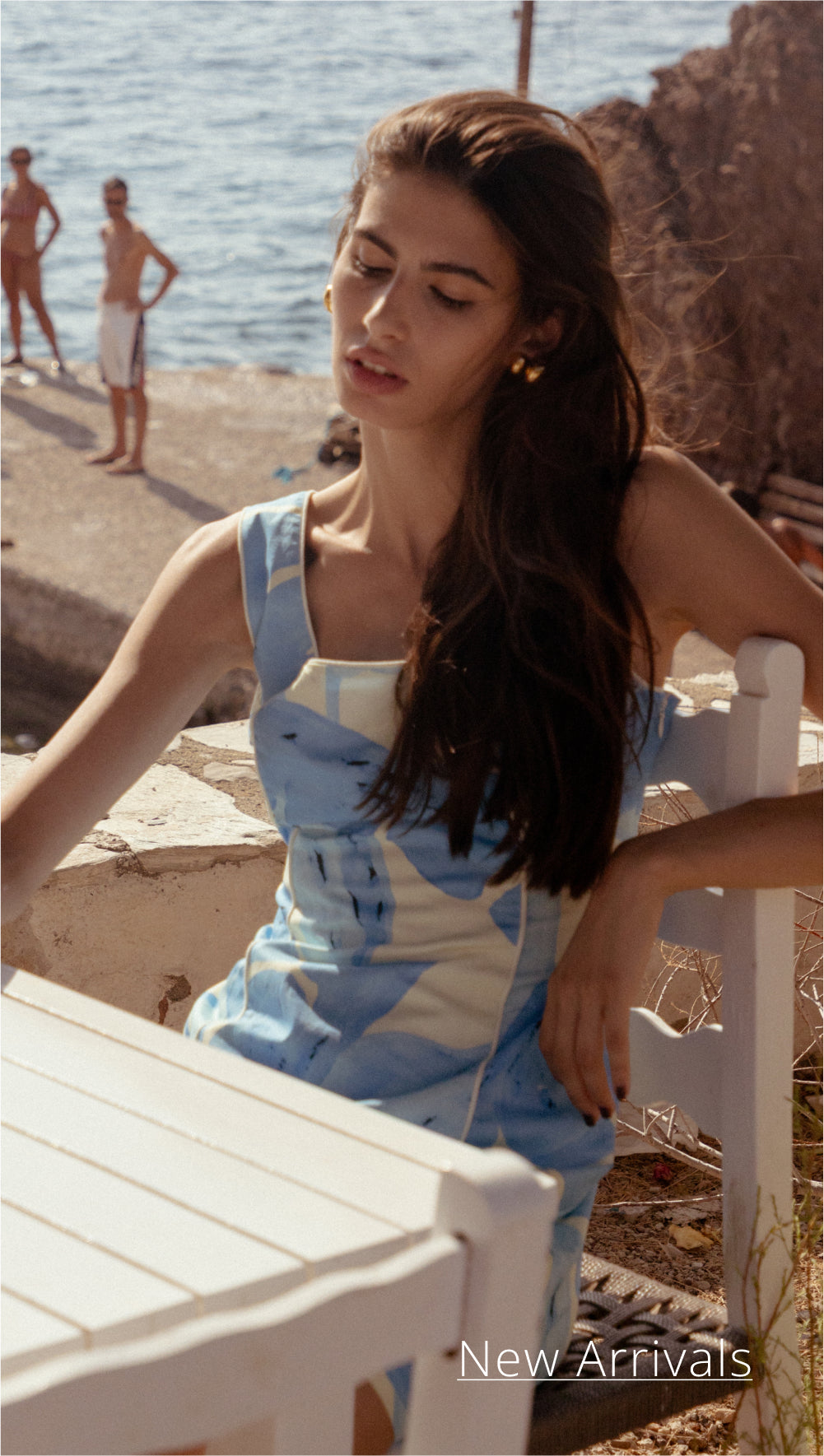 Blue and white mini Dress