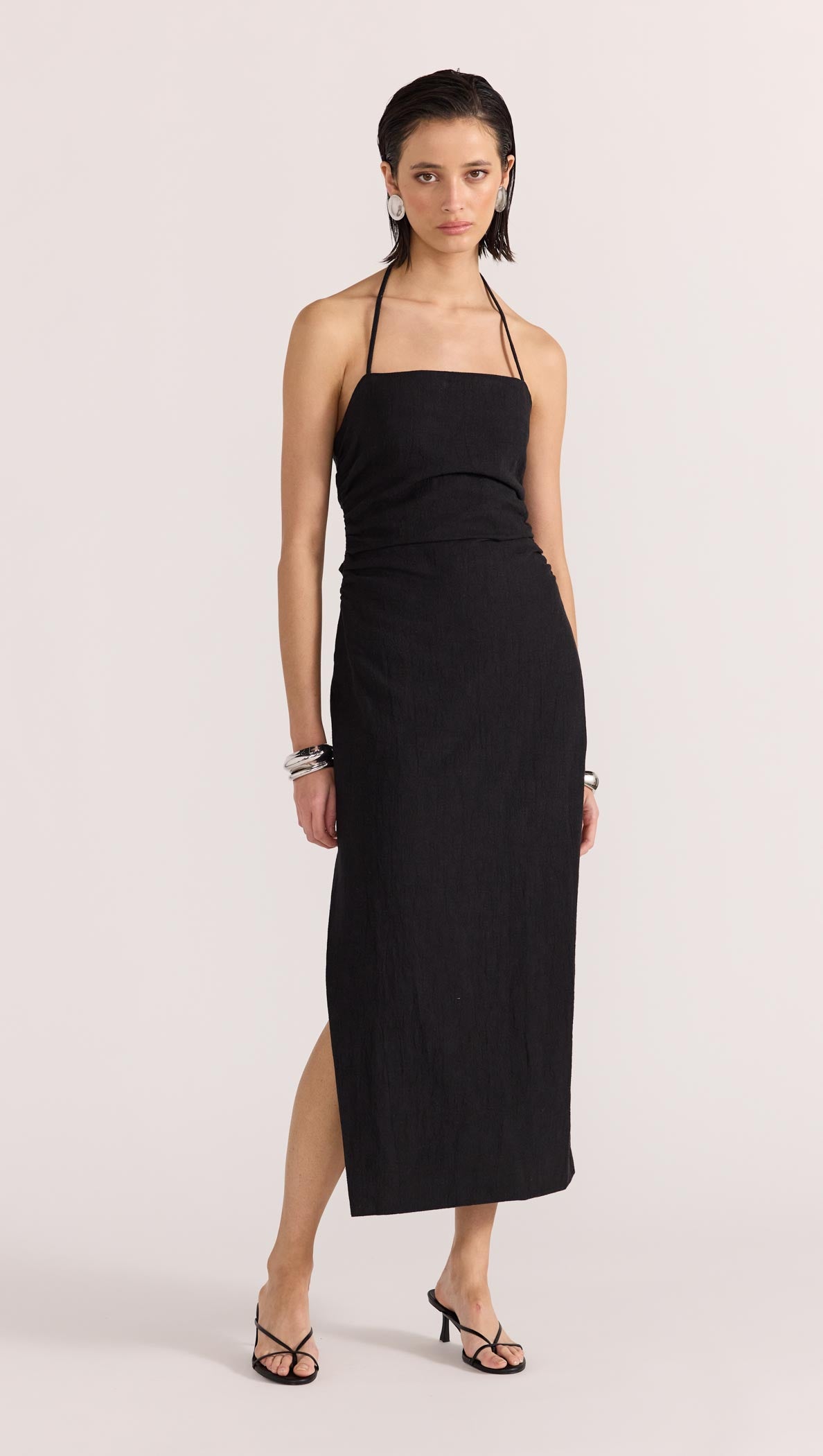 ATHENA HALTER MIDI DRESS-Staple the Label