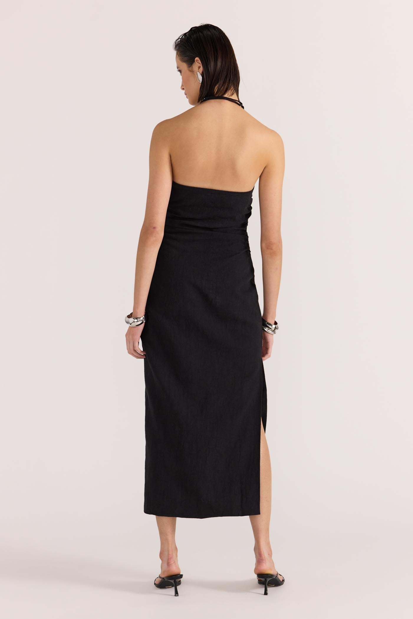 ATHENA HALTER MIDI DRESS-Staple the Label