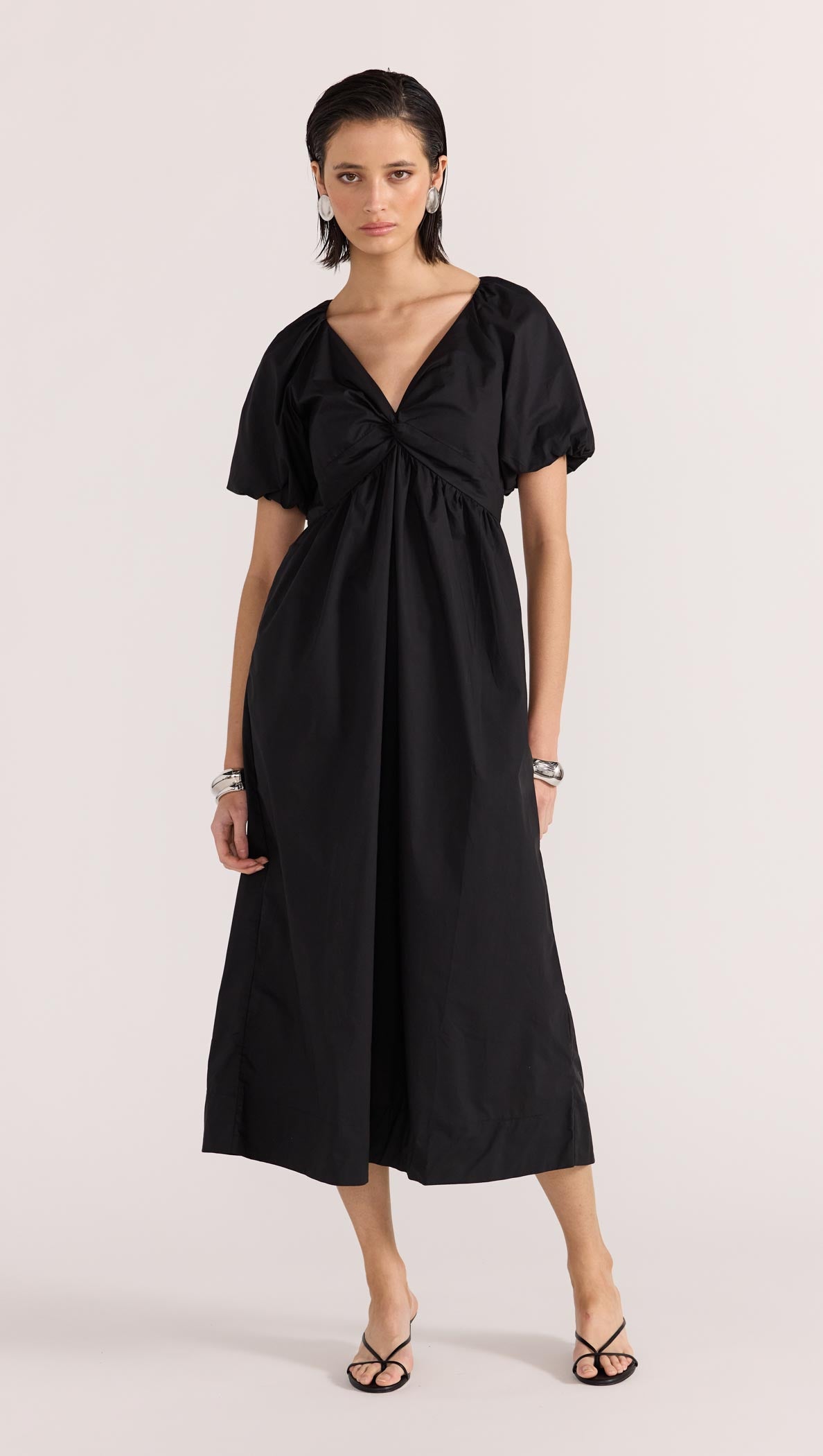 ILANA TWIST FRONT DRESS-Staple the Label