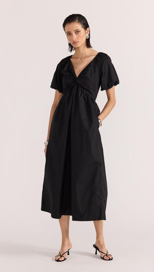 ILANA TWIST FRONT DRESS-Staple the Label