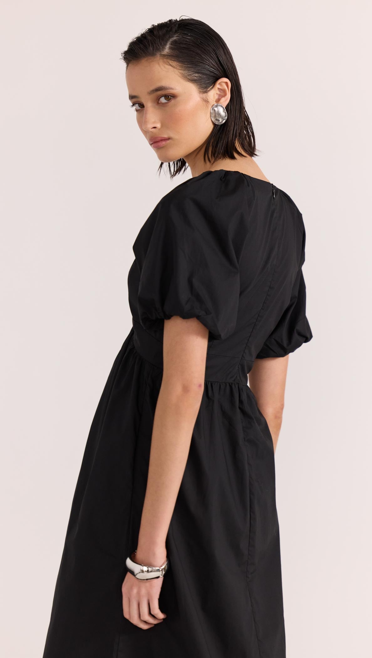 ILANA TWIST FRONT DRESS-Staple the Label