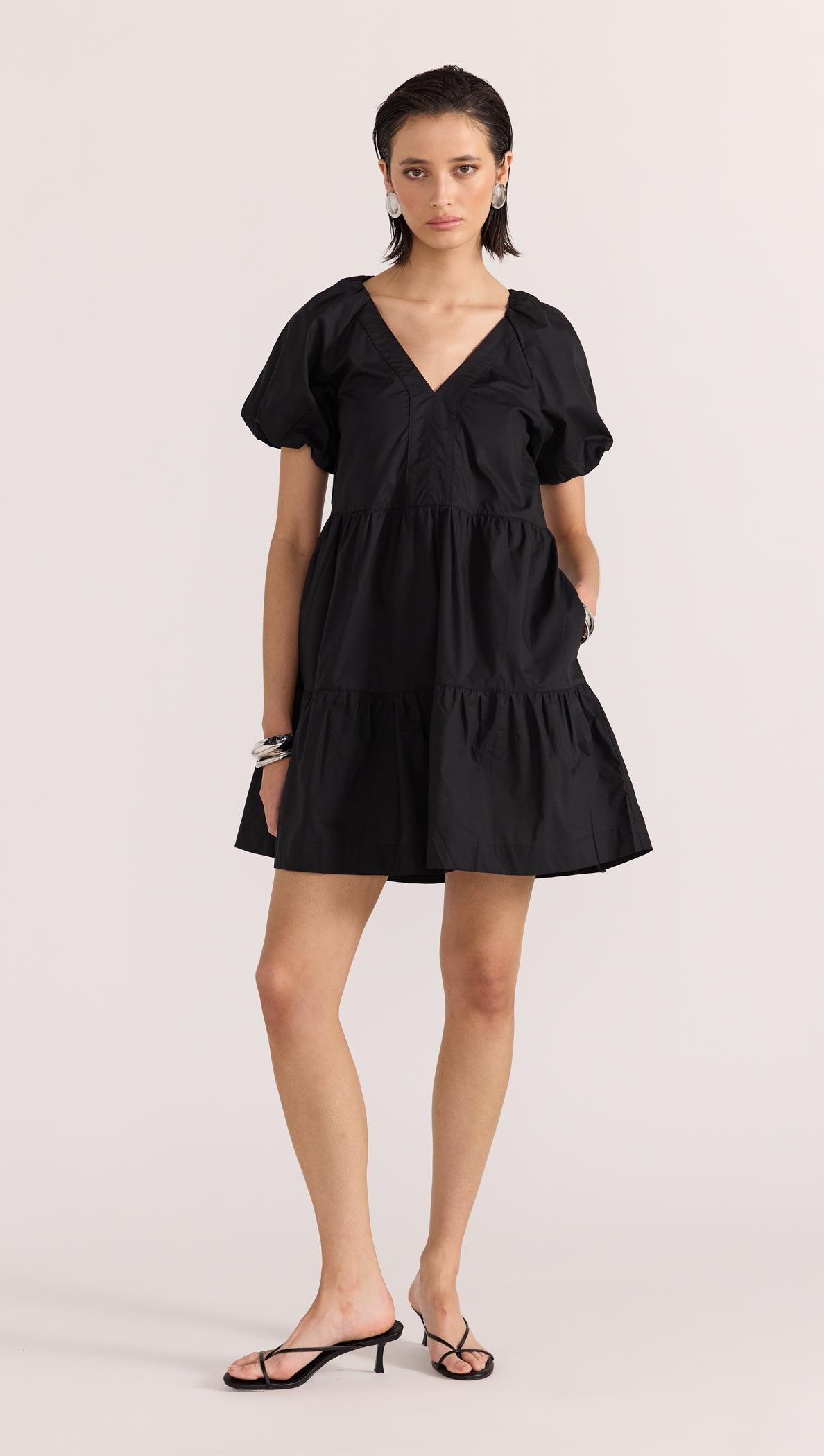 ILANA TIERED MINI DRESS-Staple the Label