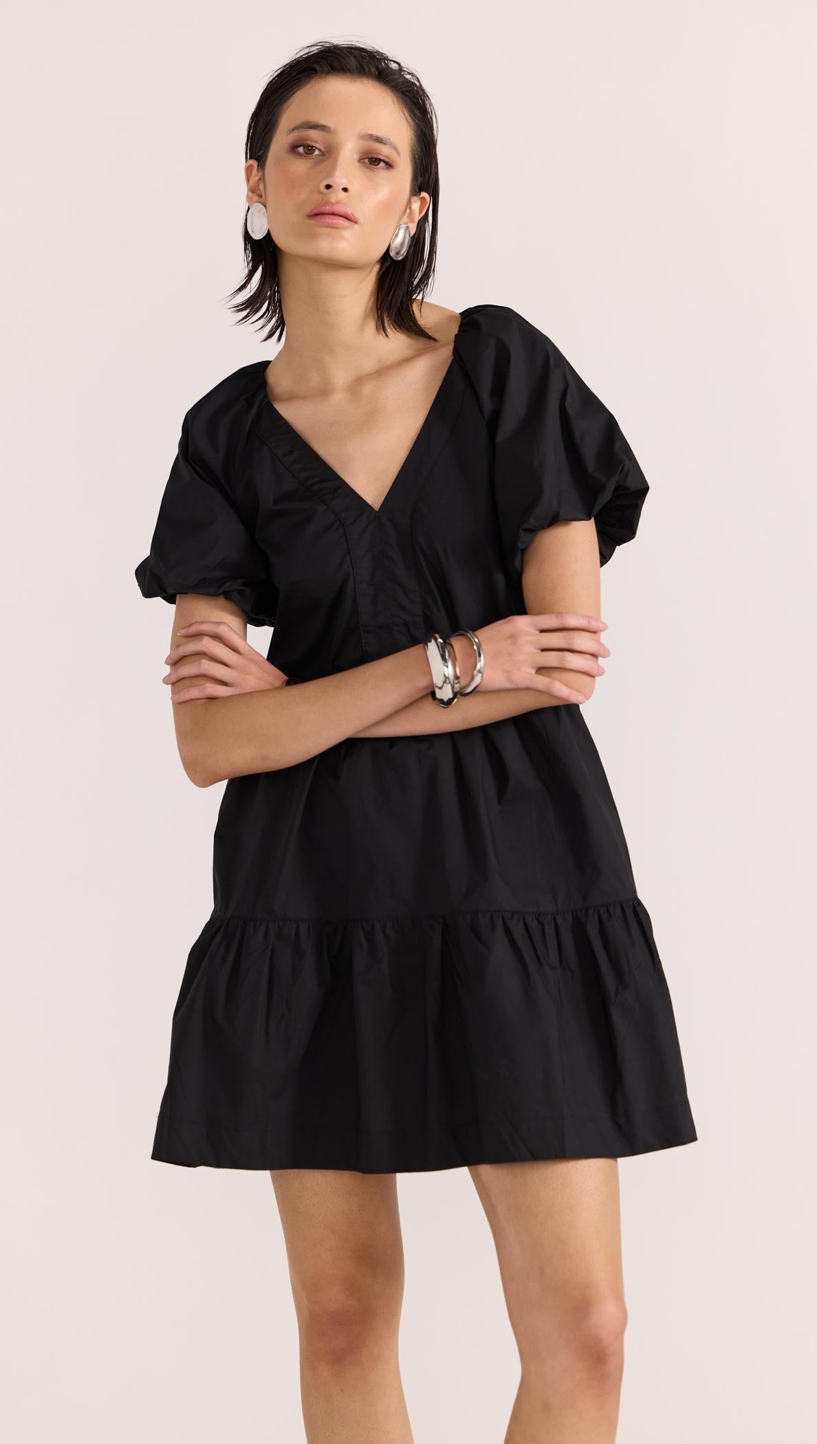 ILANA TIERED MINI DRESS-Staple the Label