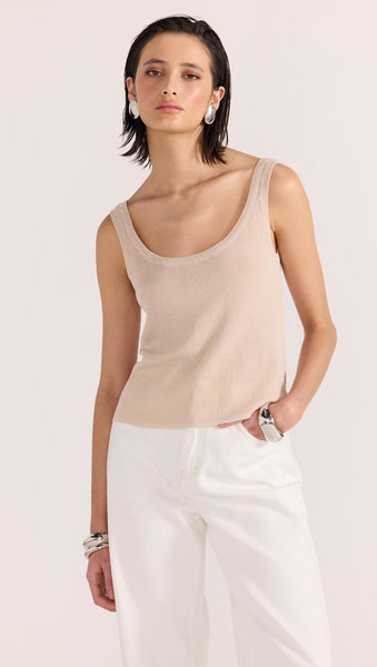 ANNA SHEER KNIT TANK - Staple the Label