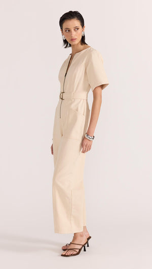 LANI DENIM CROP JUMPSUIT-Staple the Label