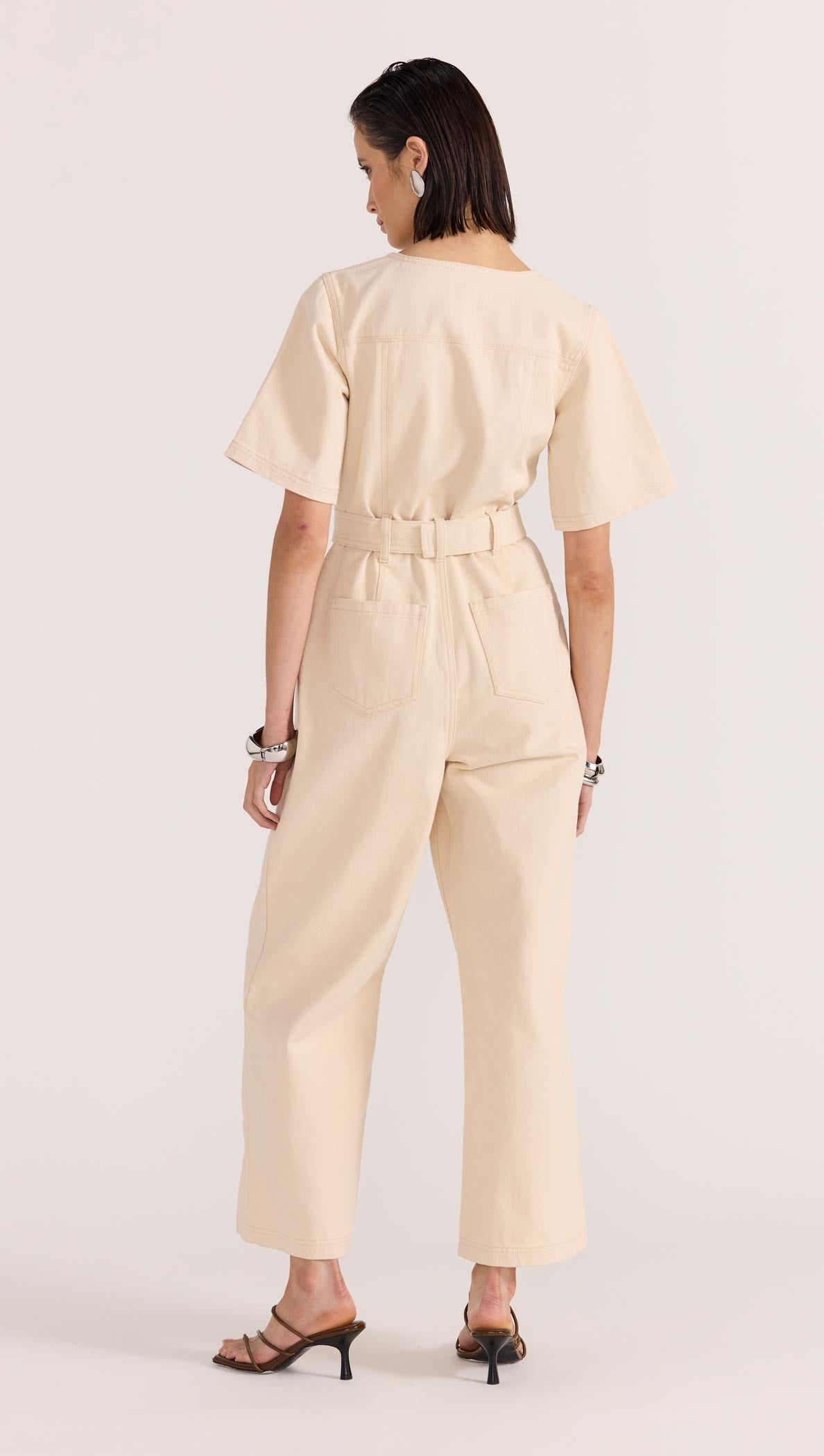 LANI DENIM CROP JUMPSUIT-Staple the Label