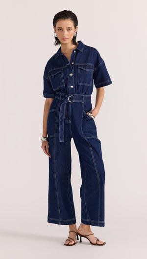 AUGUSTA DENIM JUMPSUIT-Staple the Label