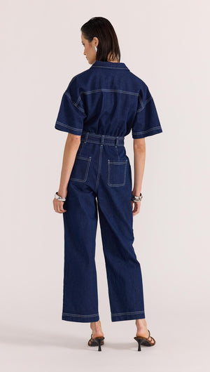 AUGUSTA DENIM JUMPSUIT-Staple the Label