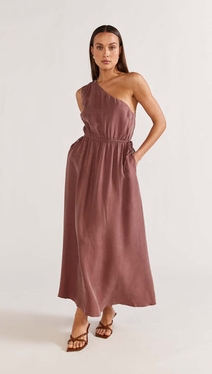 Vento One Shoulder Dress-Staple-the-Label