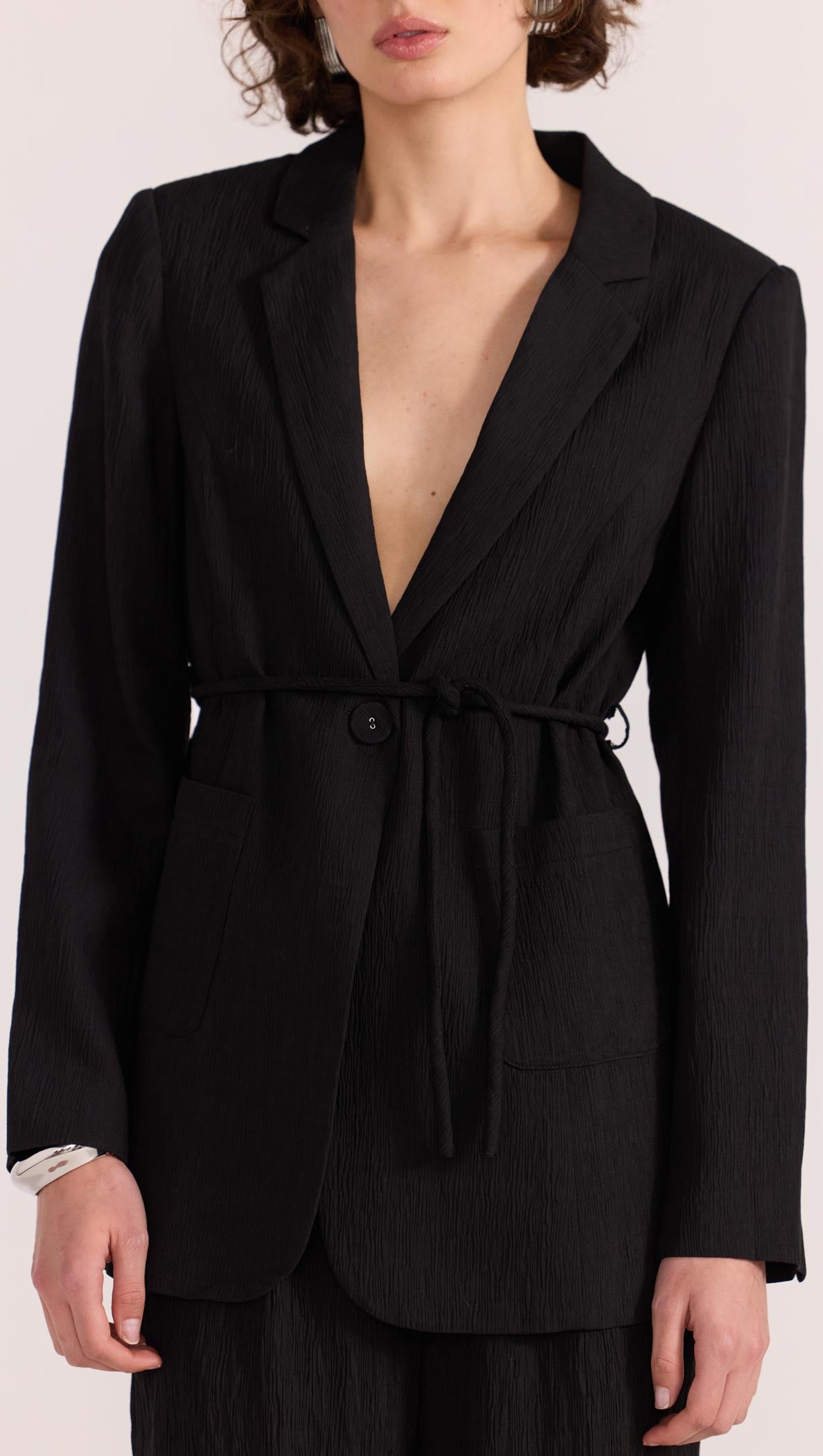 EMORY TIE WAIST BLAZER-Staple the Label